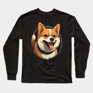 Cartoon Shiba Inu Dog - Cute Shiba Inu Long Sleeve T-Shirt